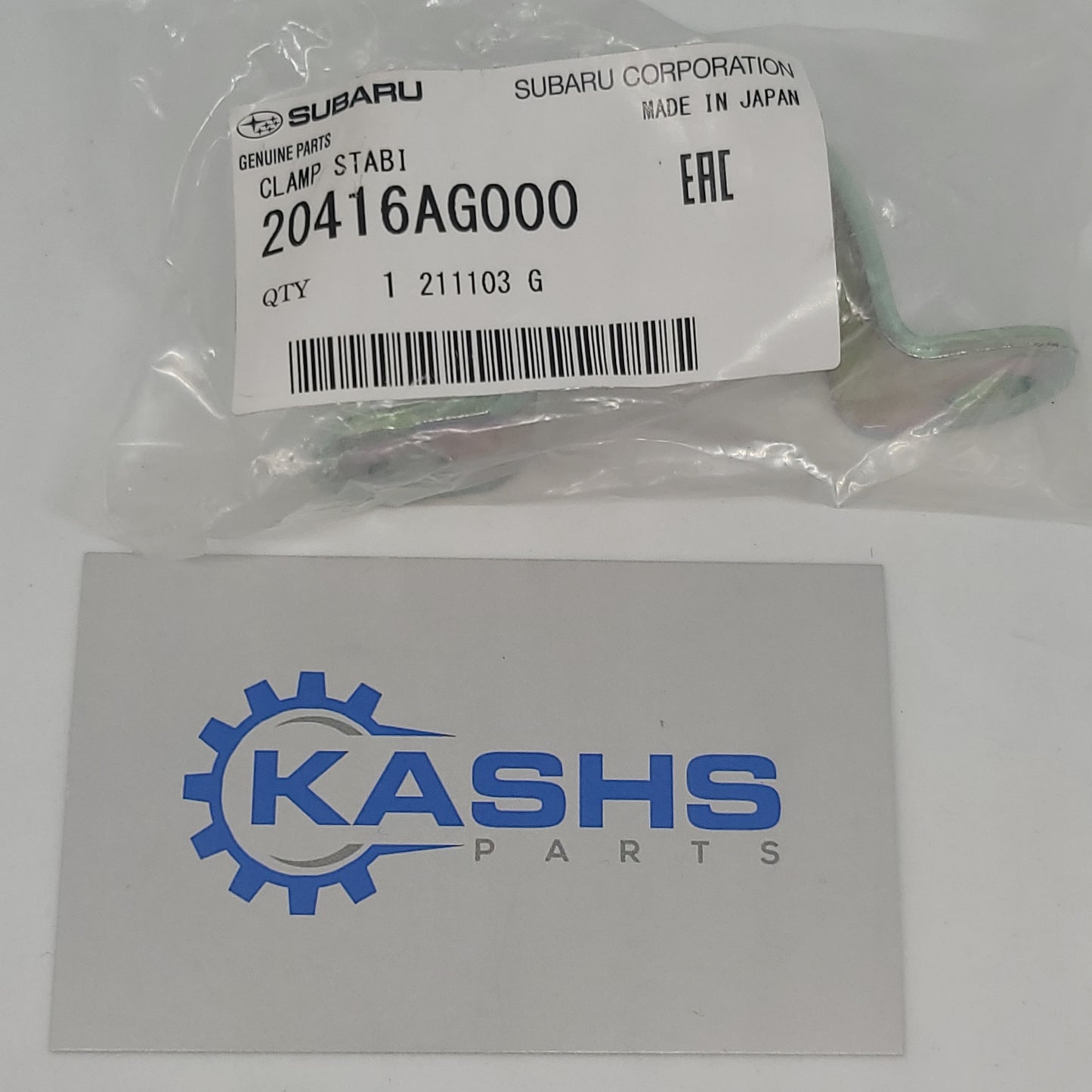 Genuine stabilizer bar bracket Subaru 20416AG000
