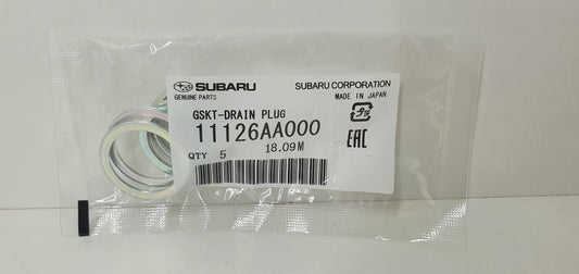 Genuine Subaru 5X Drain Plug Gasket for Forester, Impreza and Liberty 11126AA000